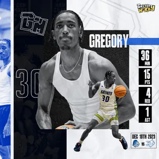Greg McKay game-day stat graphic